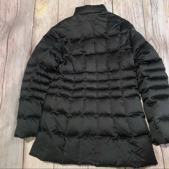 Searle Black Goose Down Coat Size 6 - Picture 6 of 13